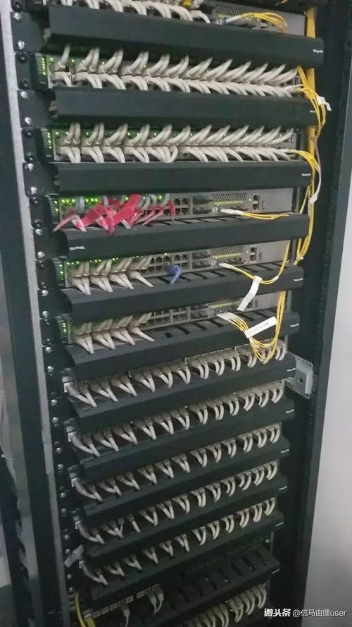 弱电工程施工过程中的各种机柜理线图片
